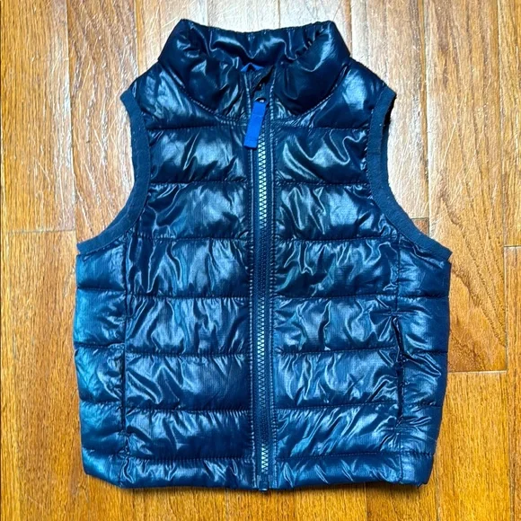 Primary Navy Blue Puffer Vest - Picture 1 of 5